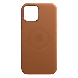 Чехол для Apple iPhone 12 Pro Max Leather Case with MagSafe Saddle Brown