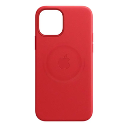 Чехол для Apple iPhone 12 Pro Max Leather Case with MagSafe Red