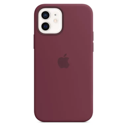 Чехол для Apple iPhone 12/12 Pro Silicone Case with MagSafe Plum