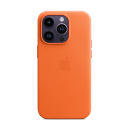 Чехол Apple для iPhone 14 Pro Leather Case with MagSafe Orange