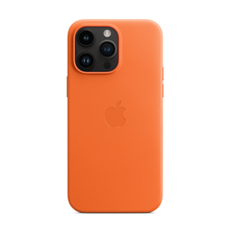 Чехол Apple для iPhone 14 Pro Max Leather Case with MagSafe Orange