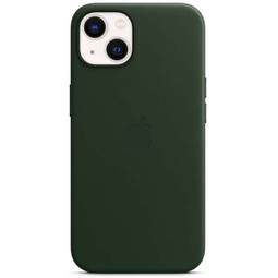 Чехол Apple iPhone 13 Leather Magsafe Sequoia Green