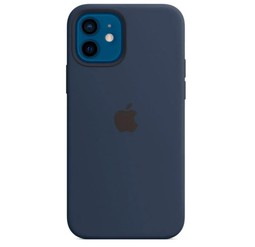 Чехол для Apple iPhone 12/12 Pro Silicone Case with MagSafe Navy