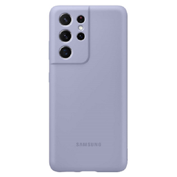 Силиконовый чехол-накладка (Silicone Cover)  для смартфона Samsung Galaxy S21 Ultra Violet