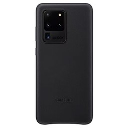 Galaxy S20 Ultra Leather Cover Black