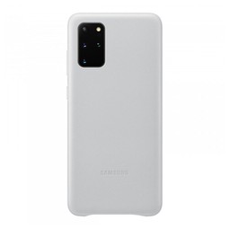 Galaxy S20 Plus Leather Cover Silver